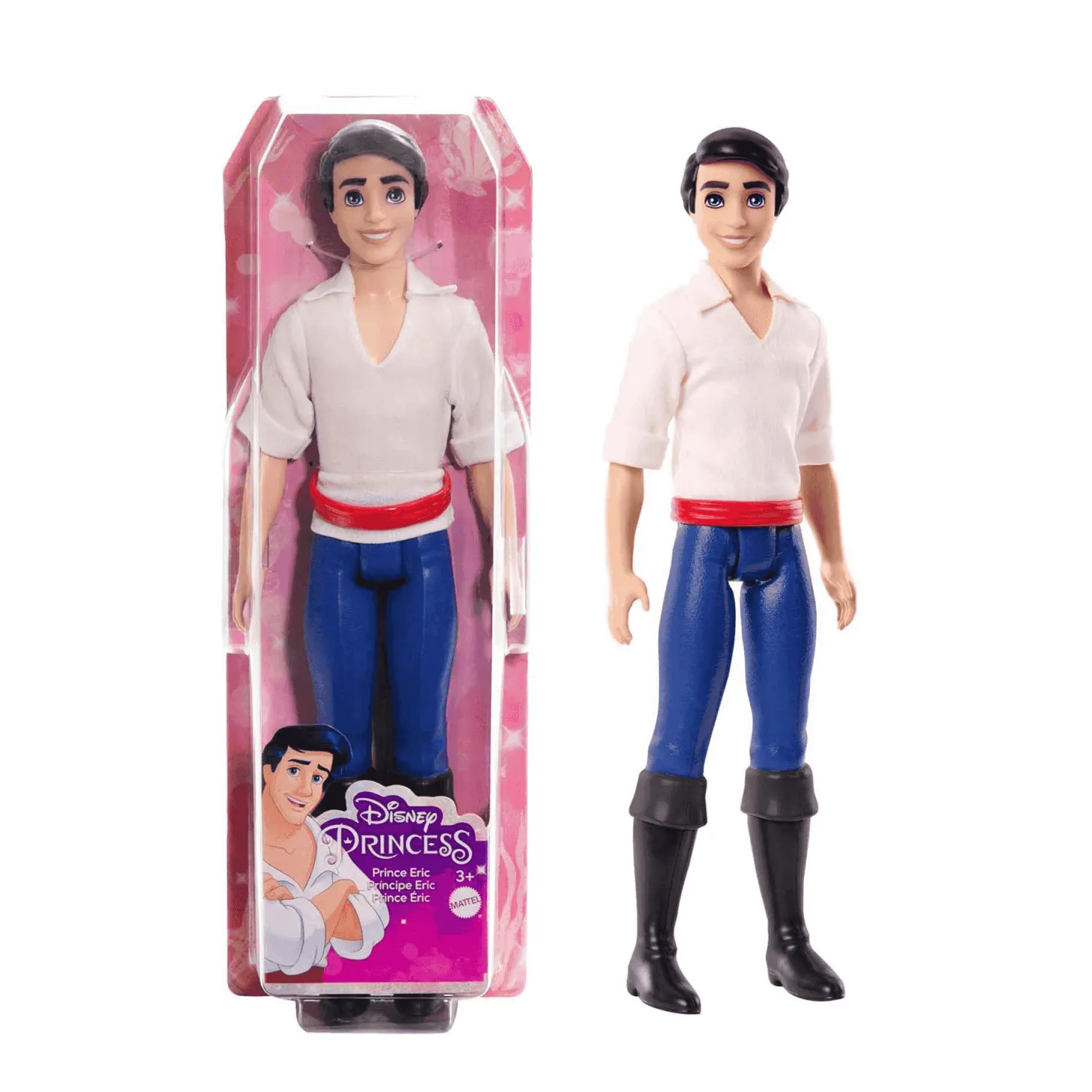 Disney Princess - Muñeco Príncipe Eric inspirado en la película La Sirenita figura de juguete HLV97