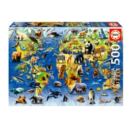 Educa Puzzle 500 Especies En Peligro De Extincion
