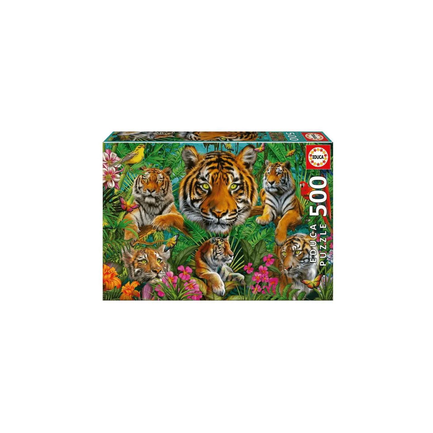 Educa Puzzle 500 Jungla De Tigres