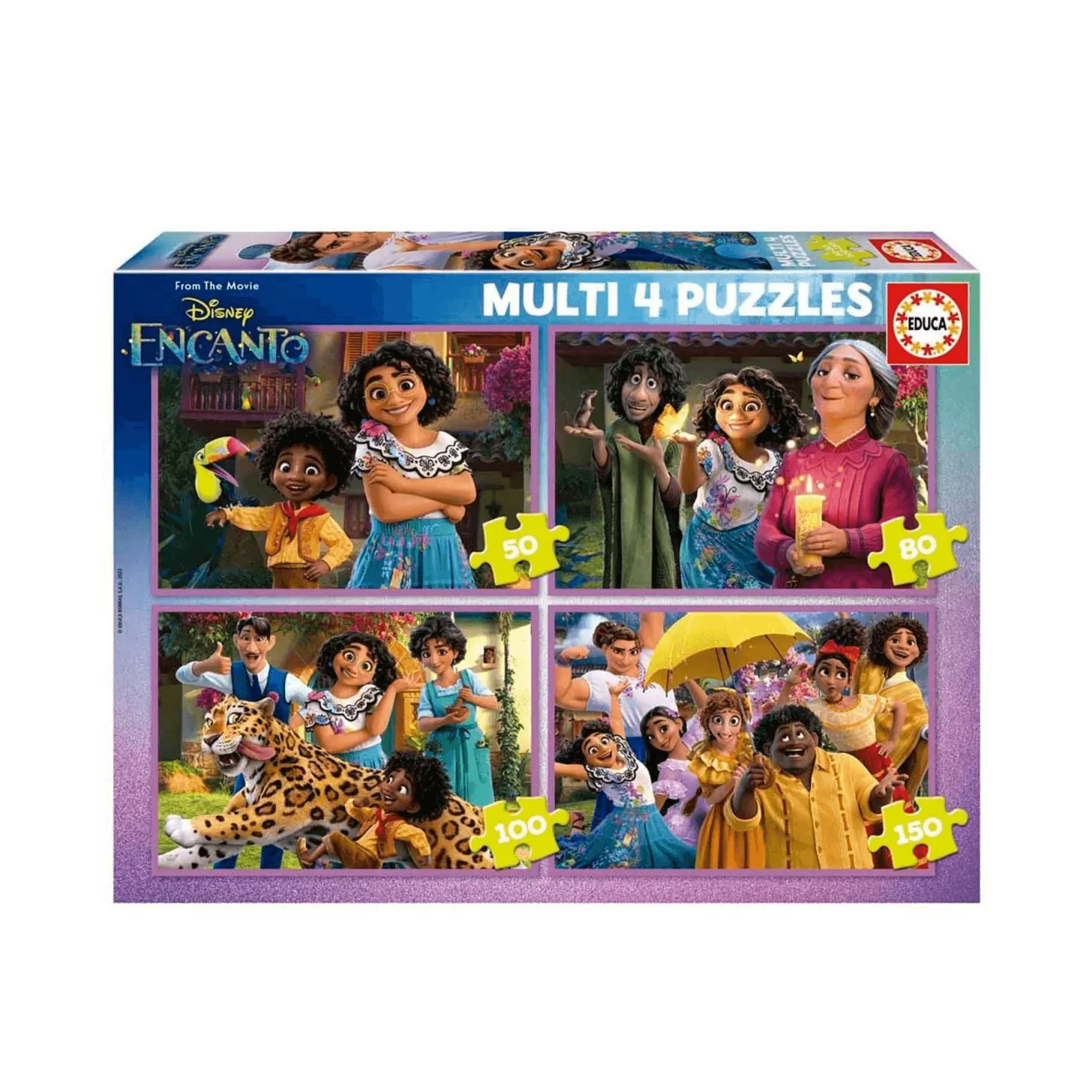 Educa Puzzle Multi 4 In 1 50-80-100-150 Disney Encant