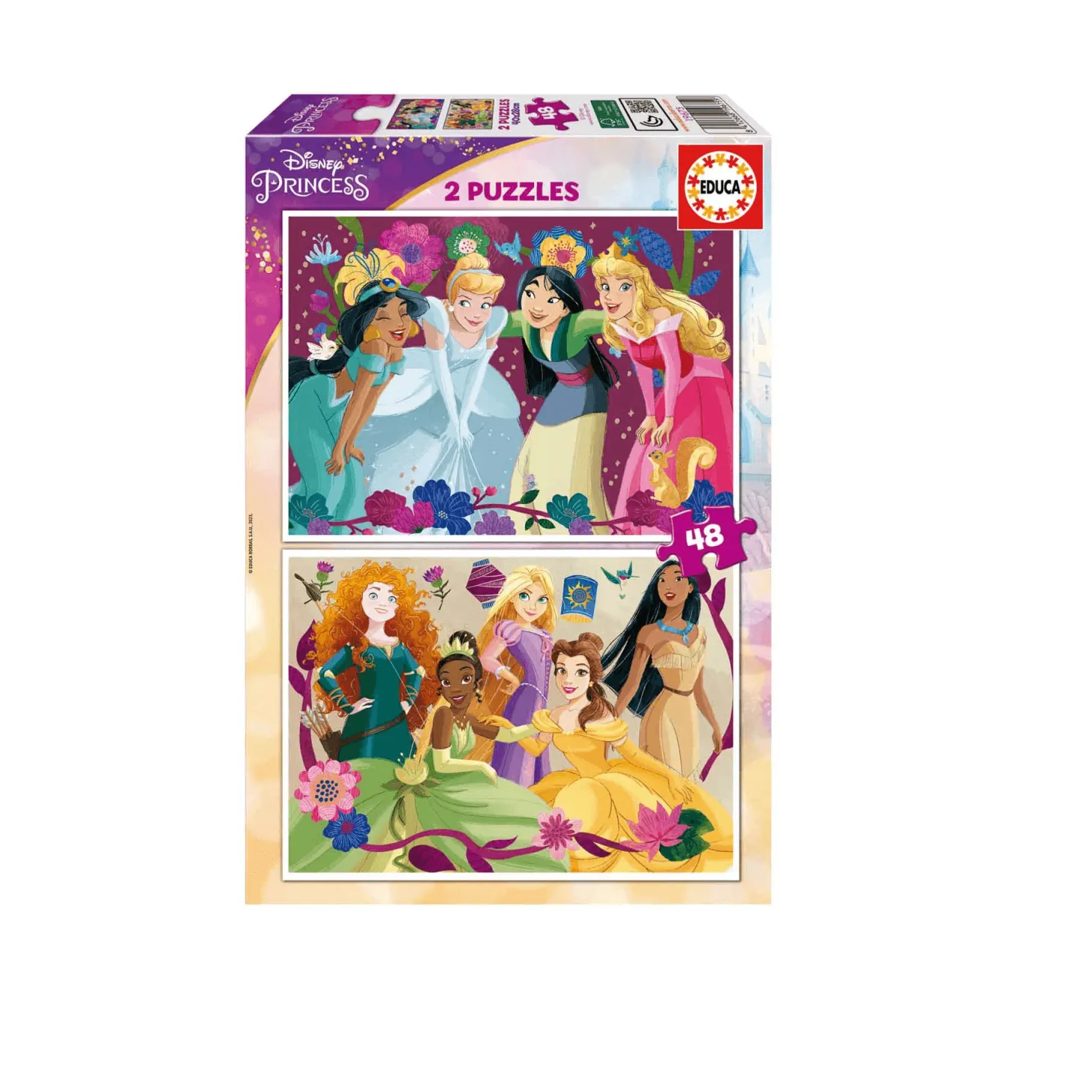 Educa Puzzle 2X48 Disney Princess