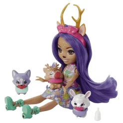 Enchantimals Baby BFFs Danessa Deer Muñeca con mascotas 4 años