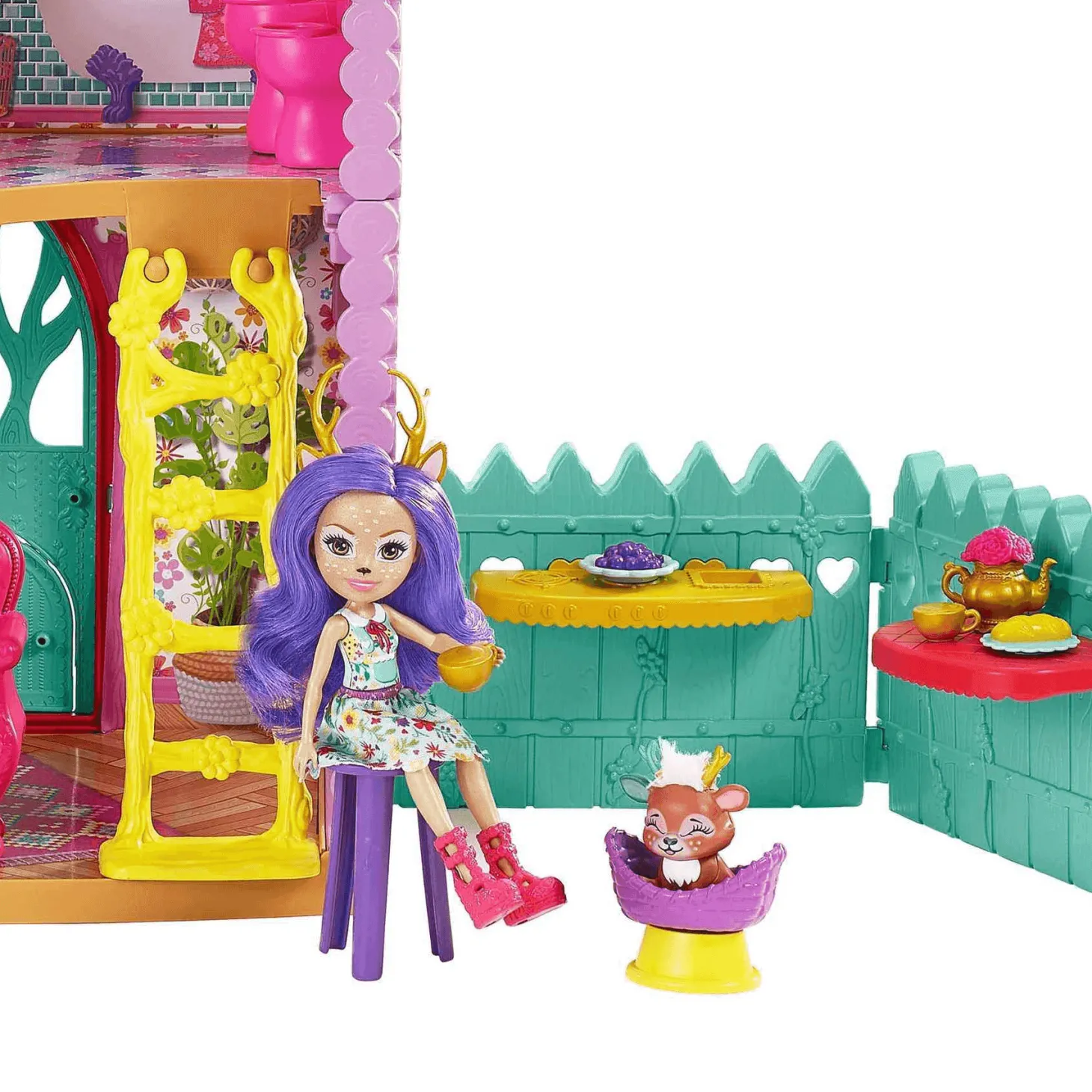 Enchantimals Casa Ciervo con Muñeca Danessa casa de juguete 4 años
