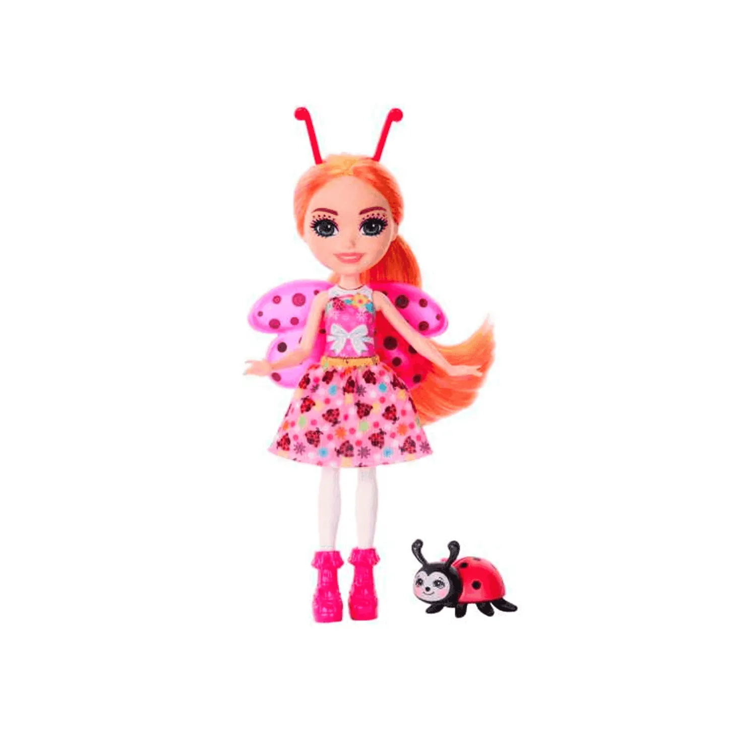 Enchantimals Ladybug y bestie Muñeca con mascota mariquita