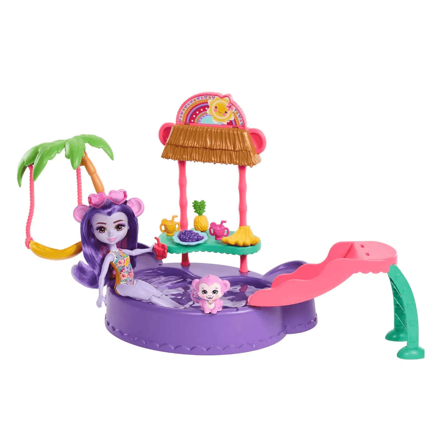 Enchantimals Tropical Pool Set + Monkey Doll