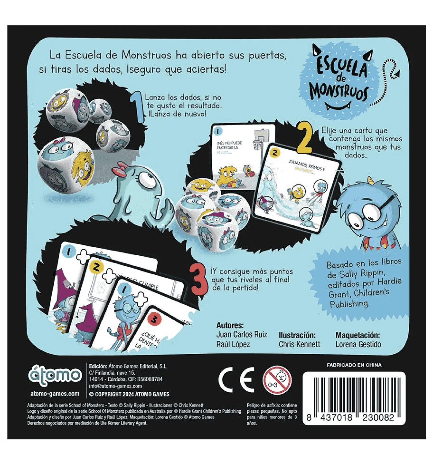 Escuela de Monstruos – Juego de Dados y Rimas para Peques desde 5 Años