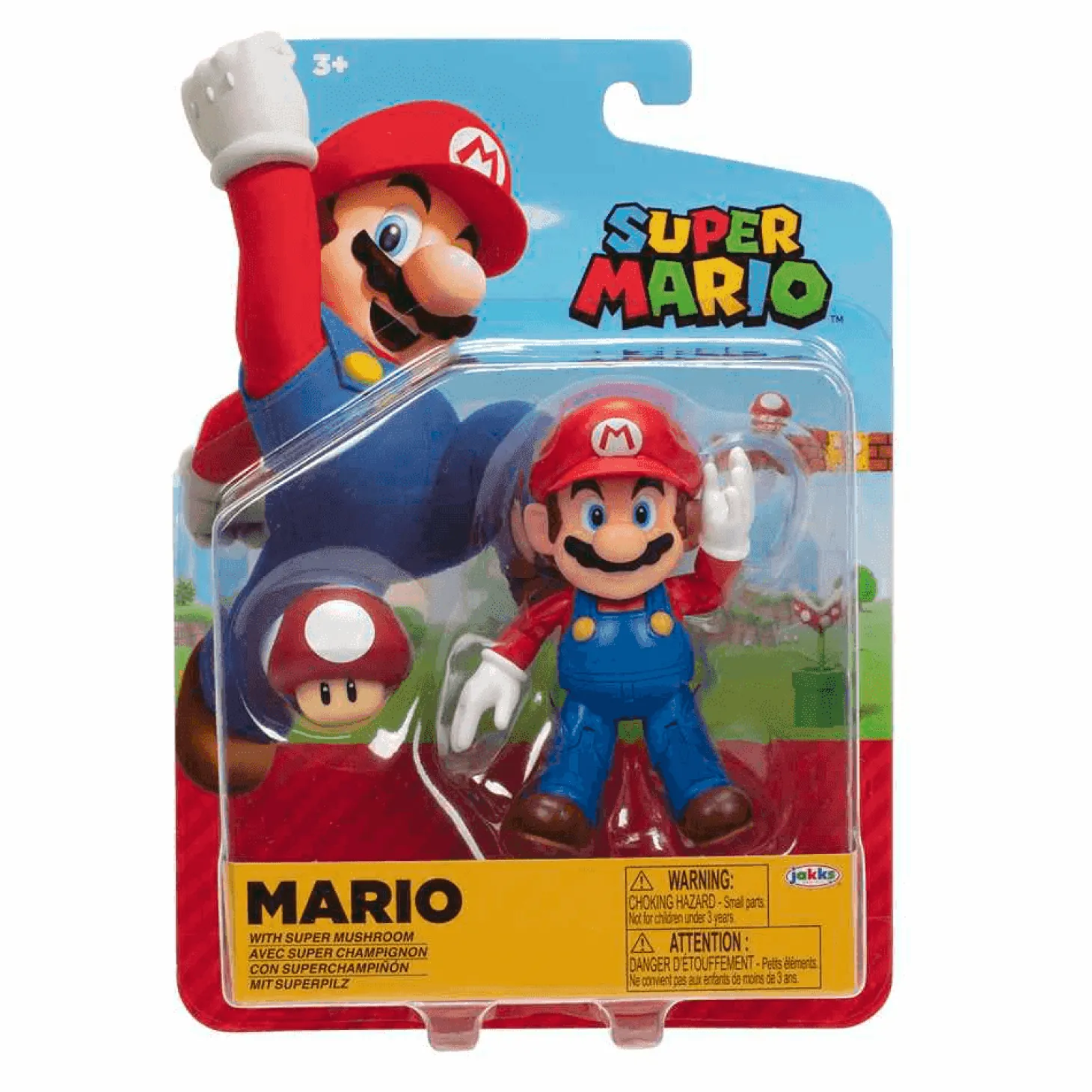 Figura Articulada de 10 cm de Super Mario - Jakks Pacific
