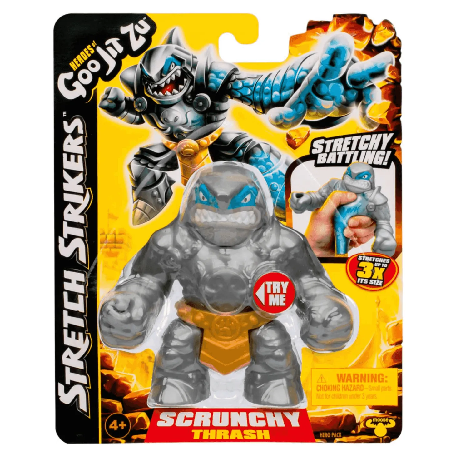 Figura Stretch Strikers Goo Jit Zu - Squishy Thrash