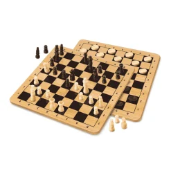 Game Planet Classics Ajedrez y Damas Travel – Caja Metálica