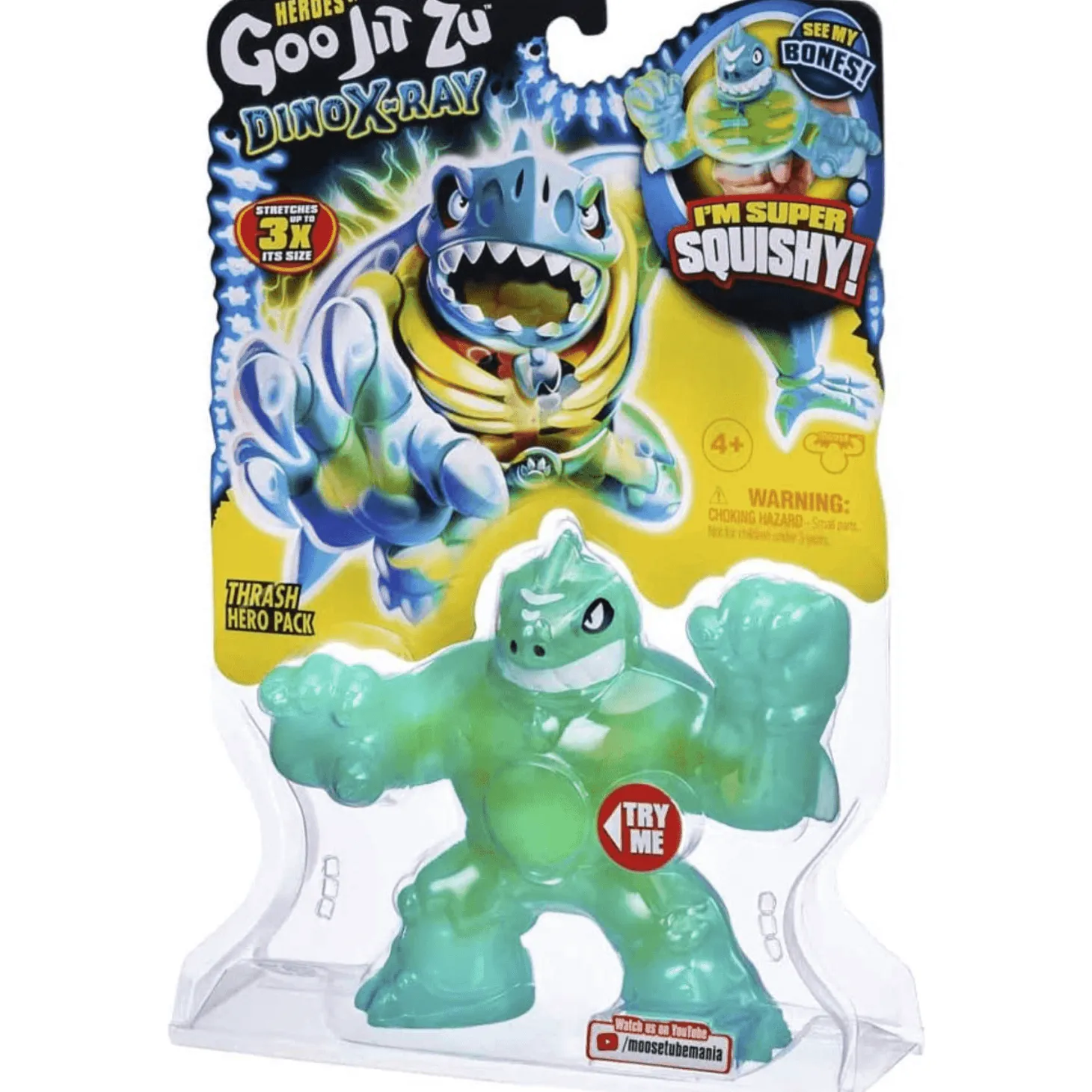 Goo Jit Zu Héroes Figura Dino X Ray Thrash