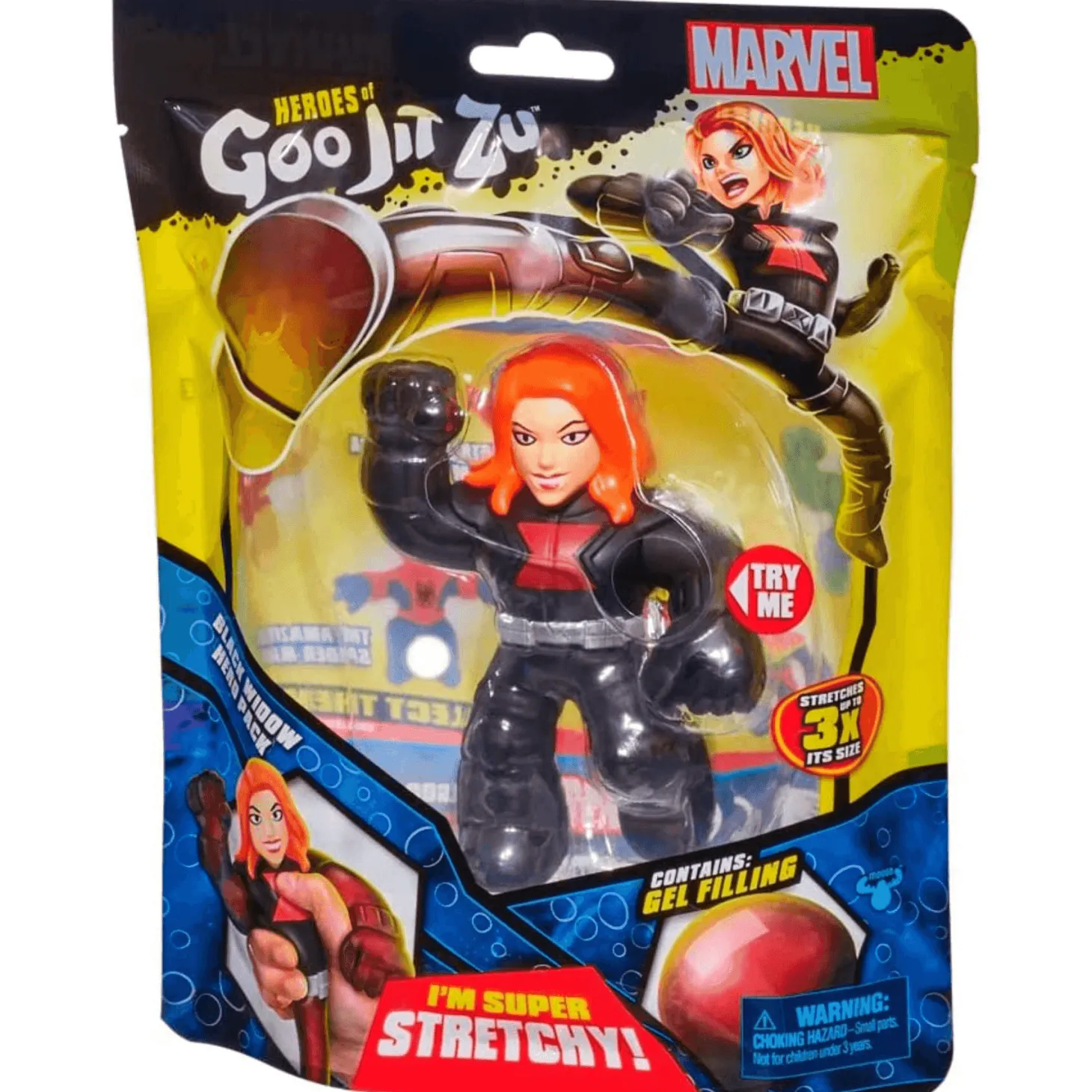 Goo Jit Zu Héroes Figura Marvel Black Widow