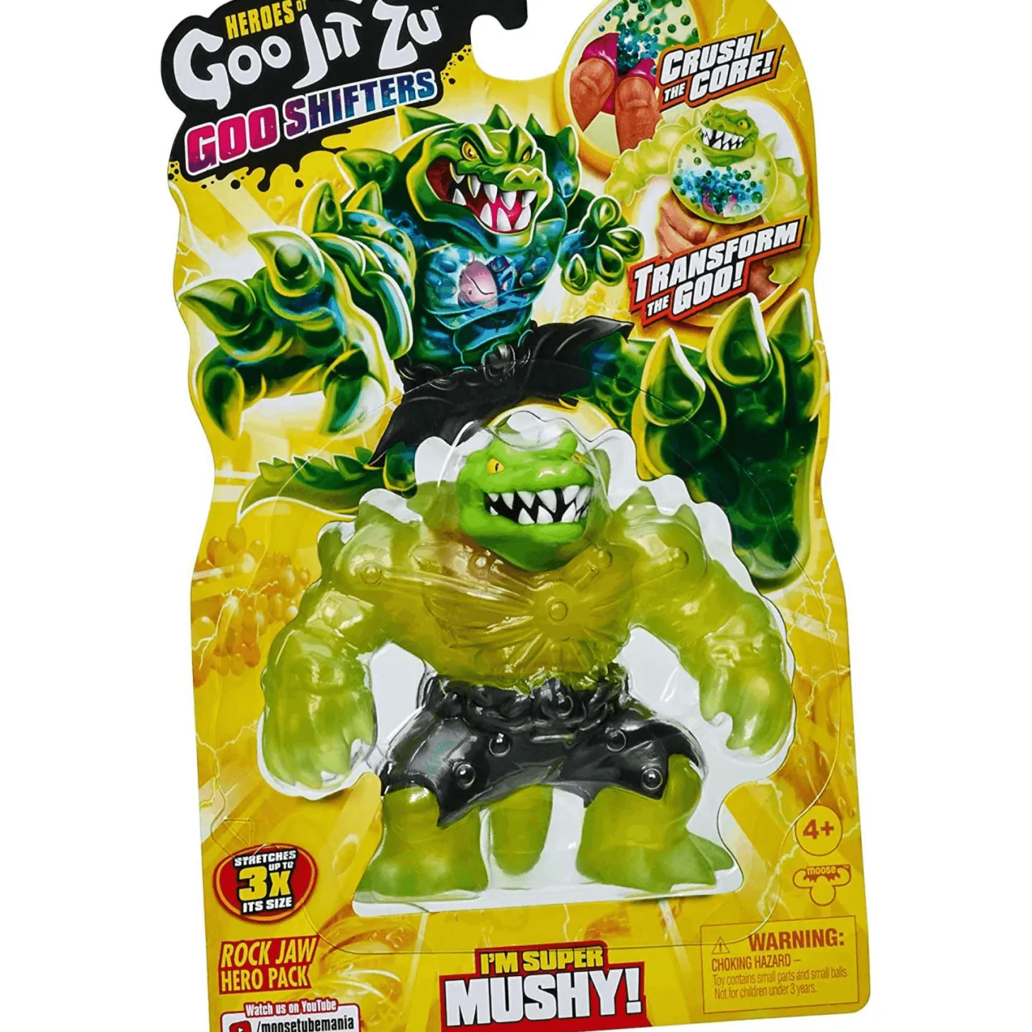 Goo Jit Zu Héroes Figura Ultra GOO Rock Jaw