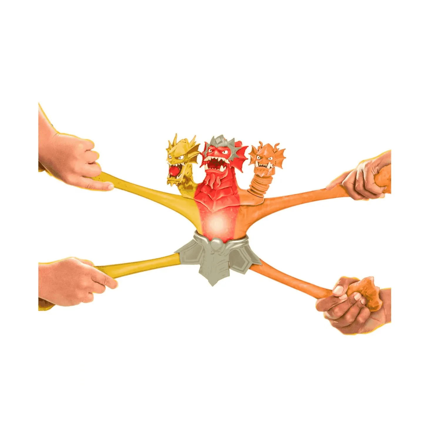 Goo Jit Zu King Hydra Lava Fury - Héroe Estirable