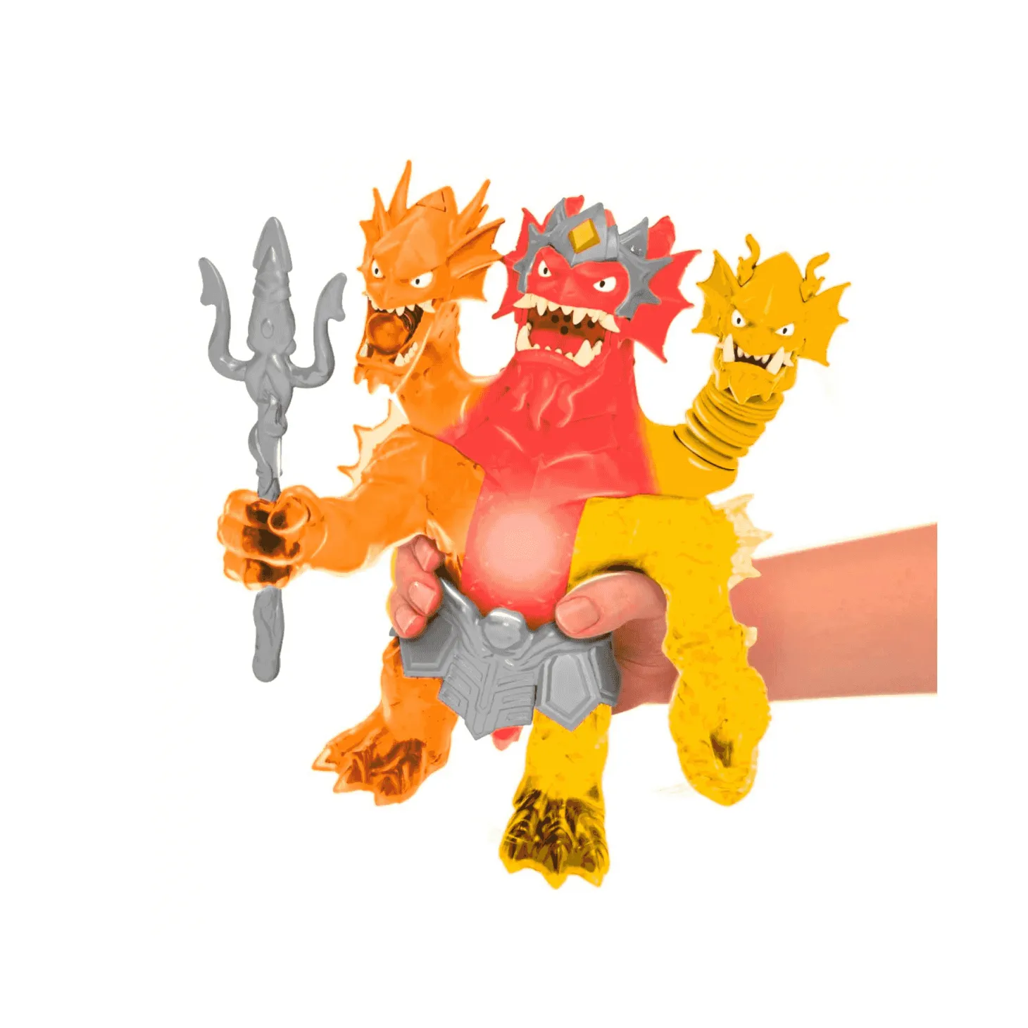 Goo Jit Zu King Hydra Lava Fury - Héroe Estirable