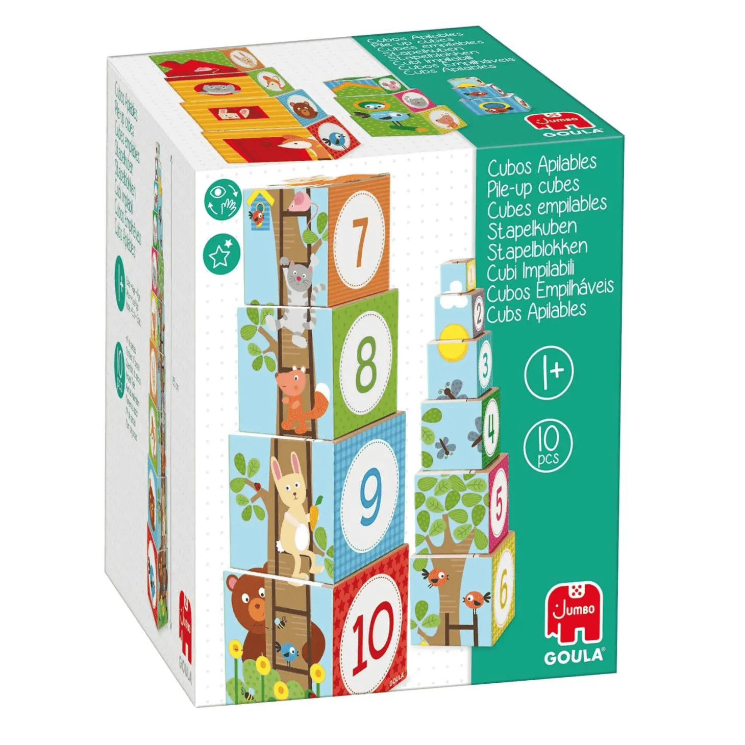 Goula Cubos Apilables Bosque