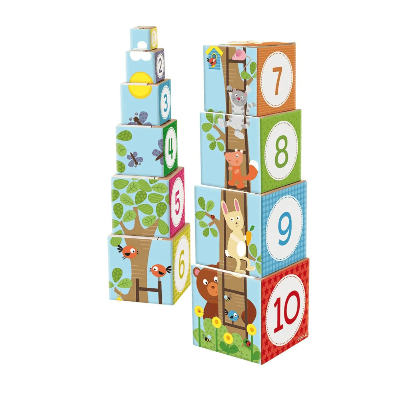 Goula Cubos Apilables Bosque