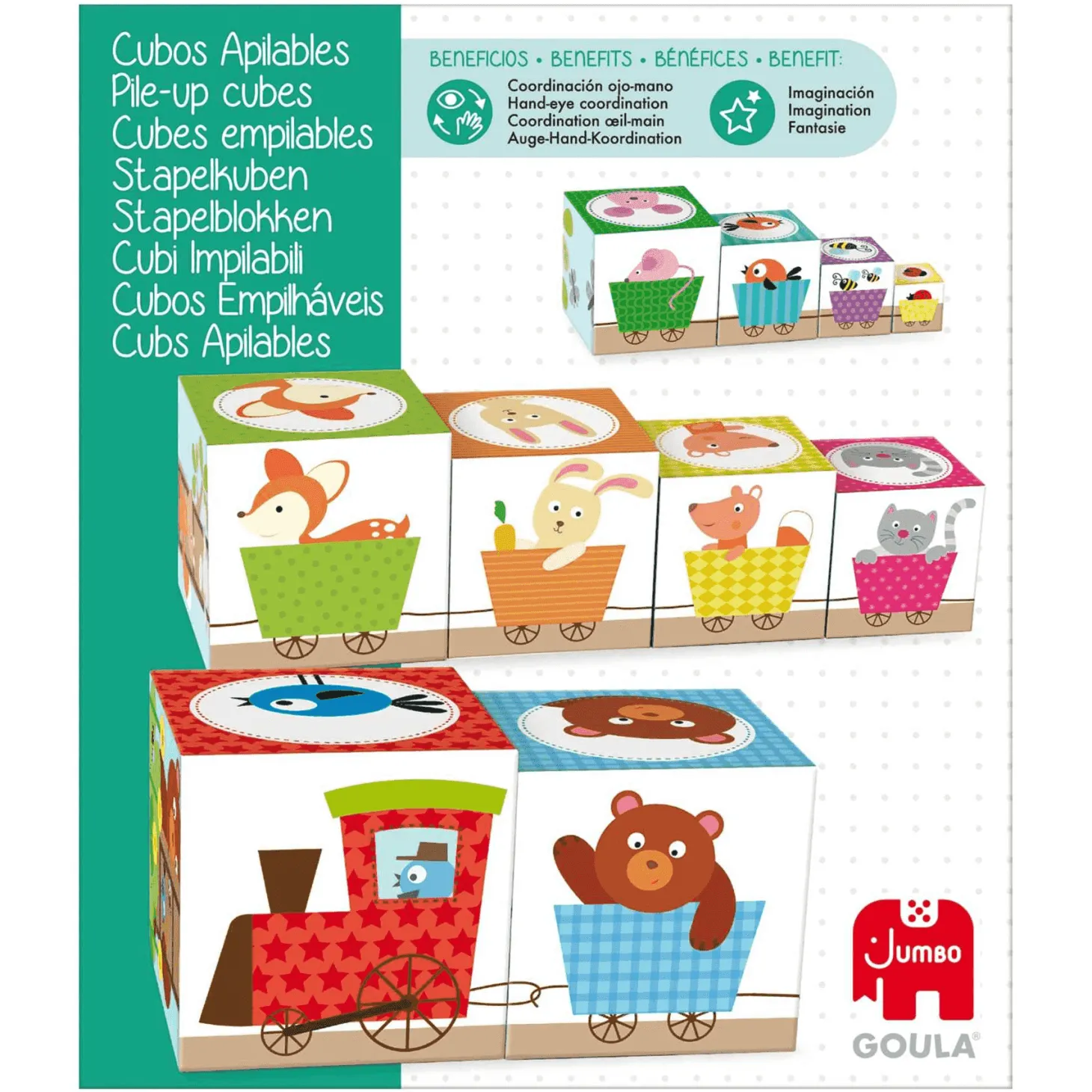 Goula Cubos Apilables Bosque