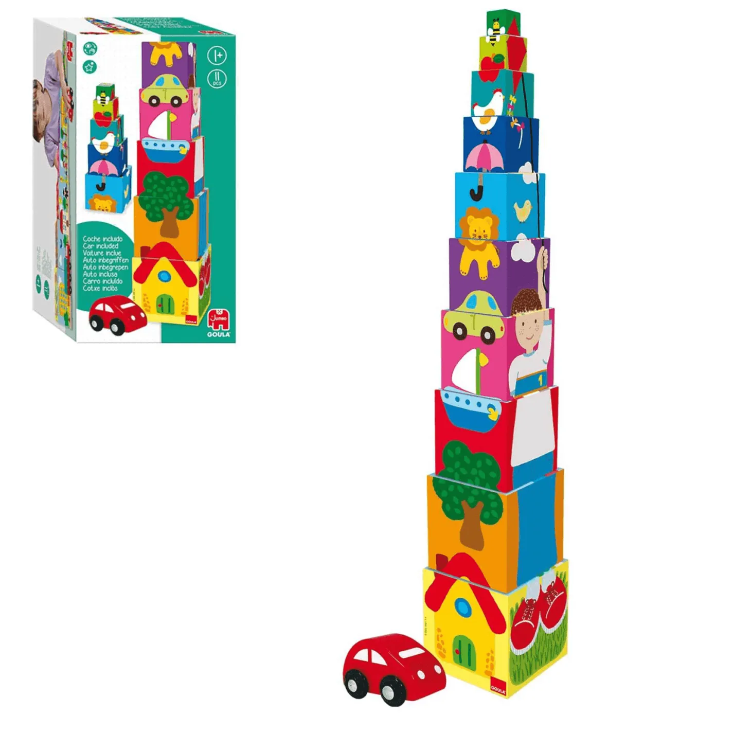 Goula Cubos Apilables Coche