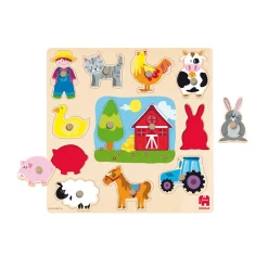 Goula Puzzle Madera Silueta Granja