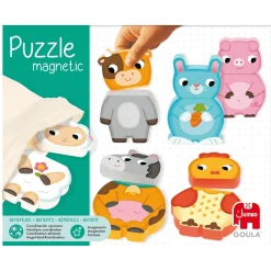 Goula Puzzle Magnético Intercambiable Animales de la Granja