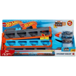 Hot Wheels Camión convertible en pista para coches de juguete 4 años