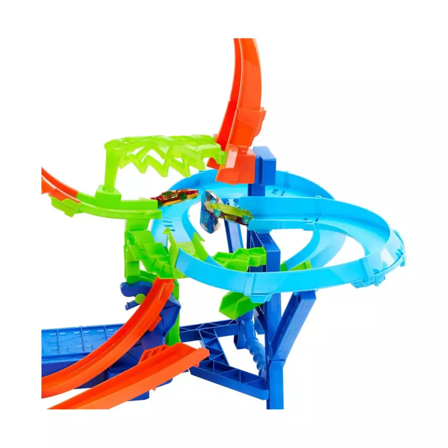 Hot Wheels Choque en el Aire – Conjunto de pista con propulsor motorizado y coche 1:64