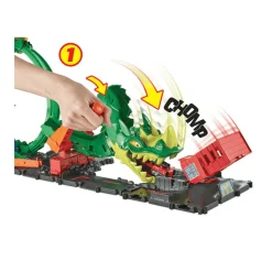 Hot Wheels City Dragón Furioso pista para coches de juguete 5 años