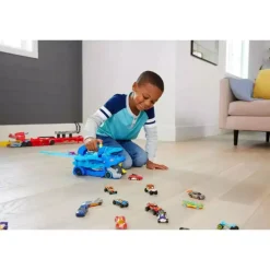 Hot Wheels Dragón Transportador con Ataque Doble – Pista transformable con 2 coches