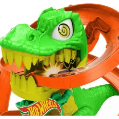 Hot Wheels Jurassic World T-Rex Estación de Bomberos