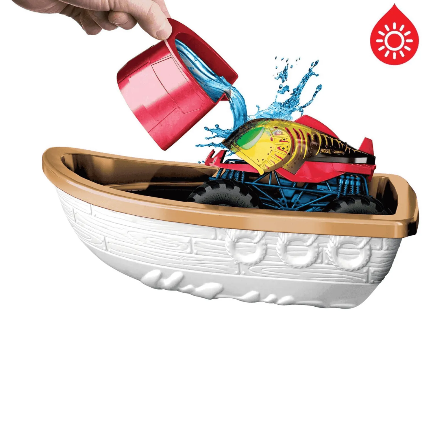 Hot Wheels Monster Trucks Color Shifters Pista para Coches de Juguete 4 años