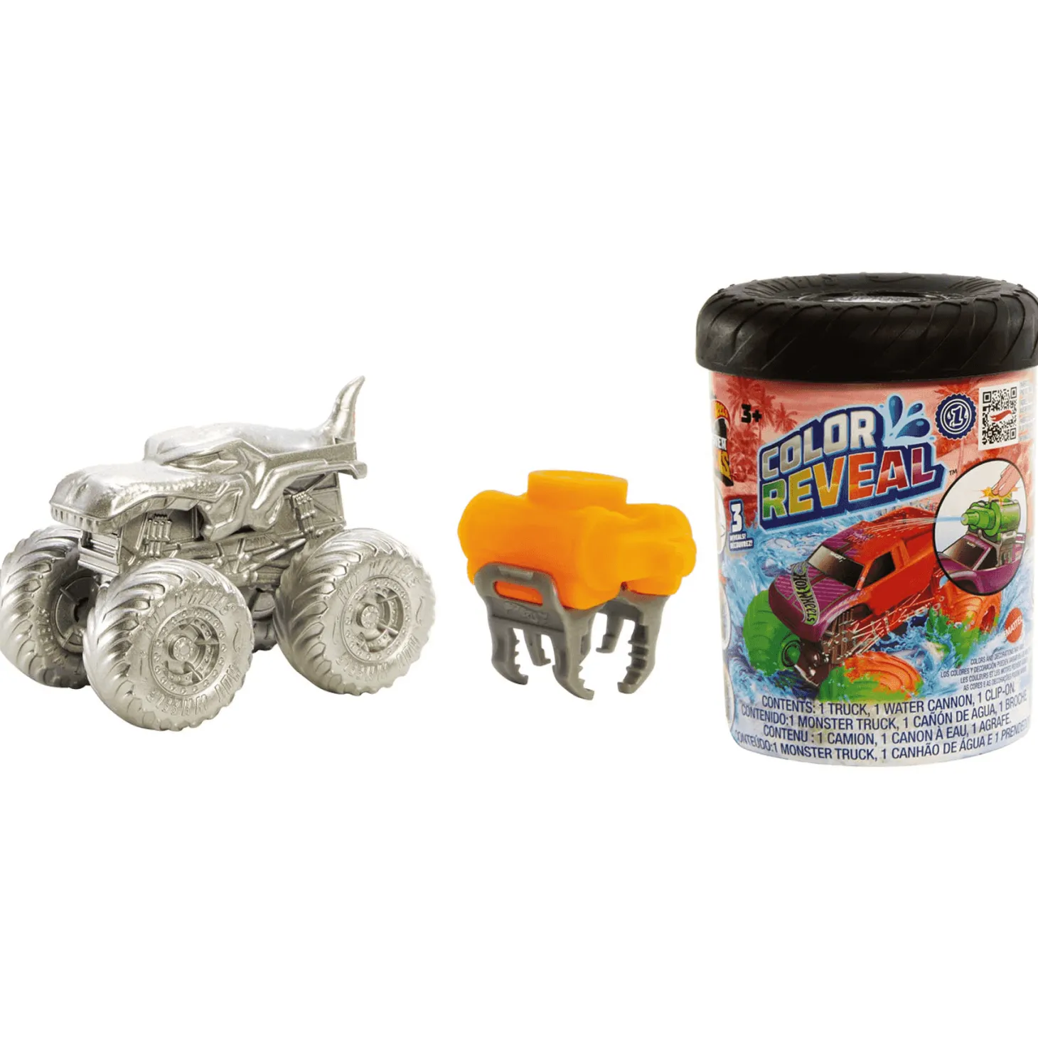 Hot Wheels Monster Trucks Coche de juguete Color Reveal 3 años