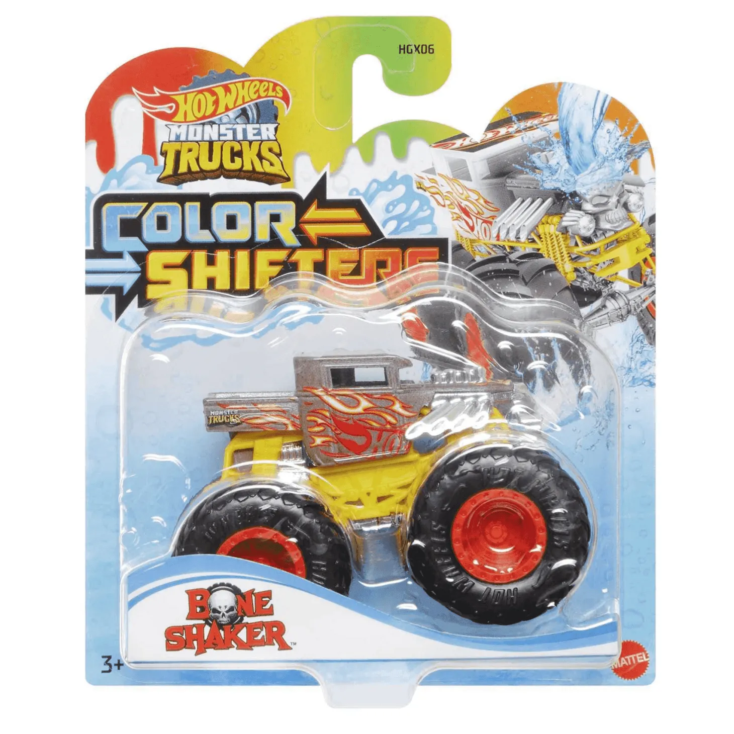 Hot Wheels Monster Trucks Color Shifter Coche juguete surtido 3 años