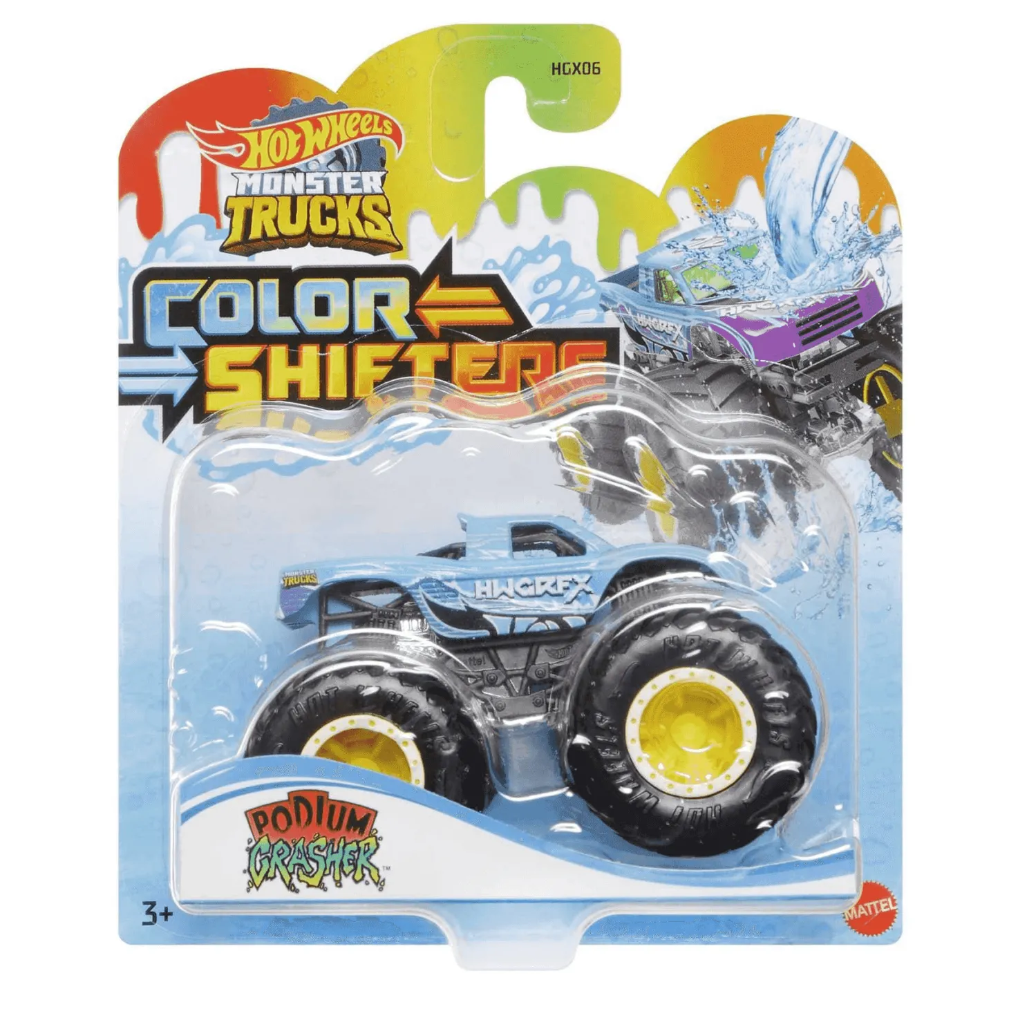 Hot Wheels Monster Trucks Color Shifter Coche juguete surtido 3 años