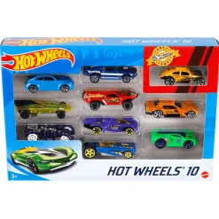Hot Wheels Pack de 10 vehículos coches de juguete modelos surtidos 3 años