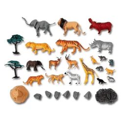 Huevo Selva 30 Piezas – Set de Animales Salvajes y Accesorios WorldPlanet