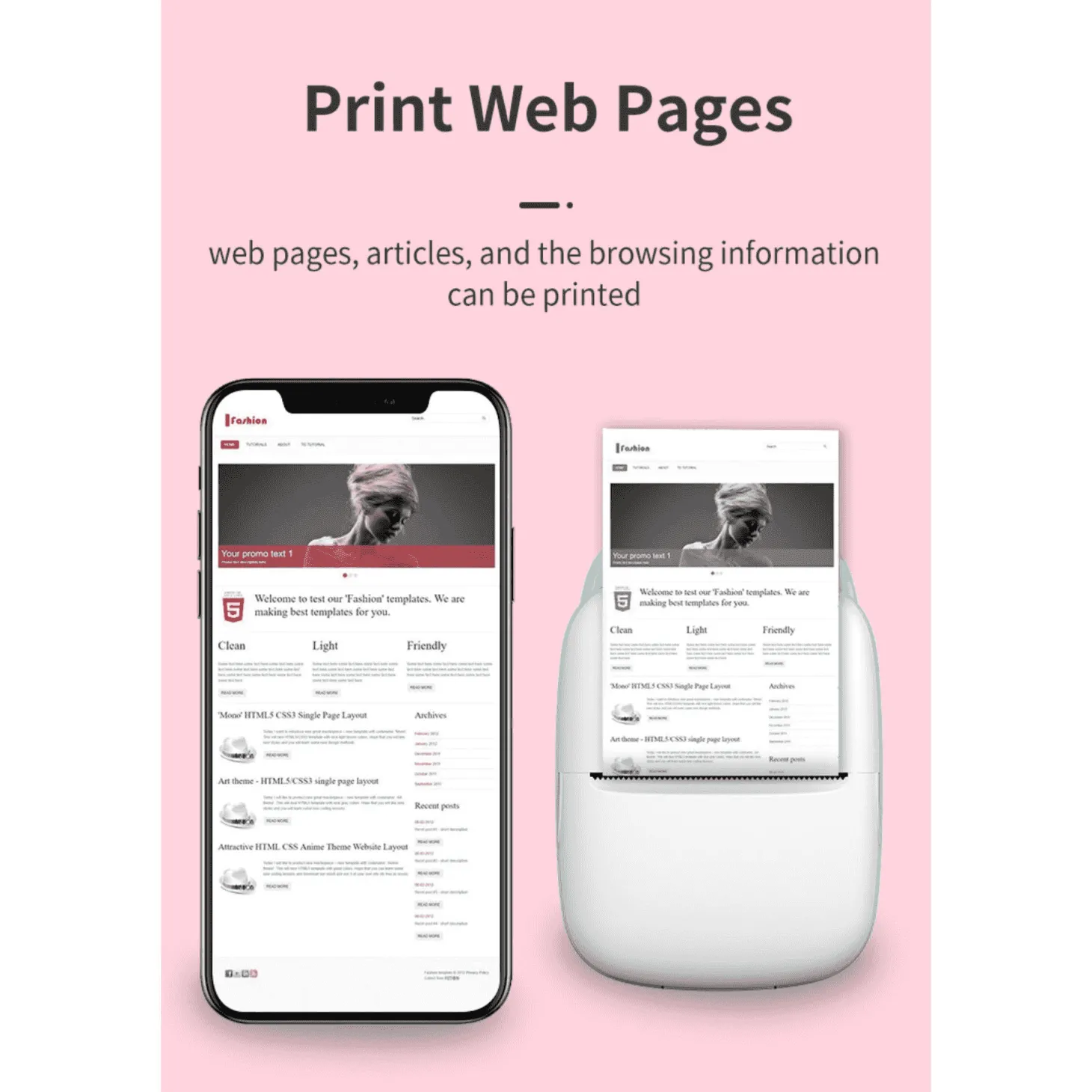 Impresora Térmica Mini Portátil X1 - Sin Tinta, Multifuncional y Compacta