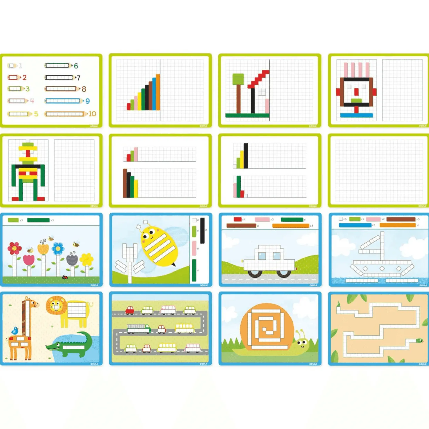 Juego Actividades Con Regletas | Juguetes de Madera