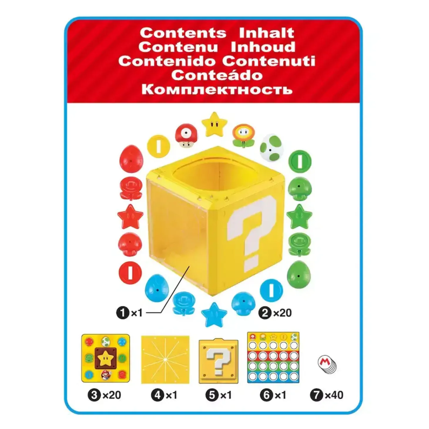 Juego de mesa Super Mario Question Block Game