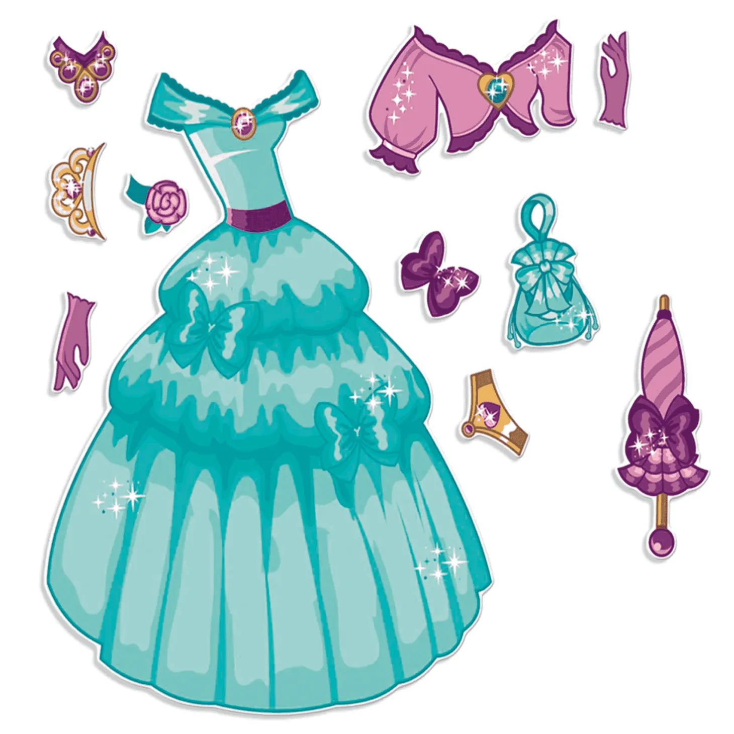 Juego Magnetics Vestidos de Princesas