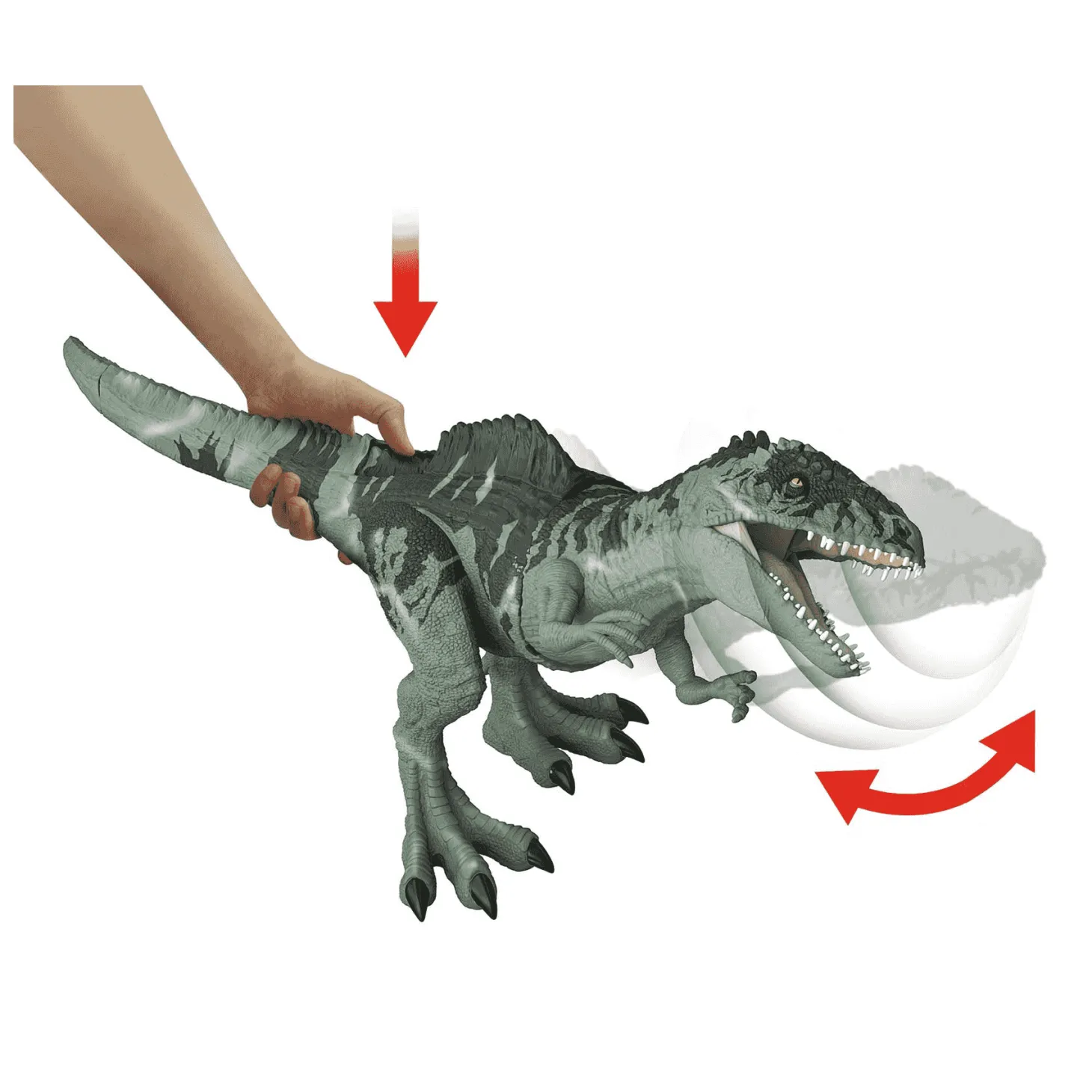 Jurassic World Dominion Dinosaurio Gigante Ataca y Ruge 4 años