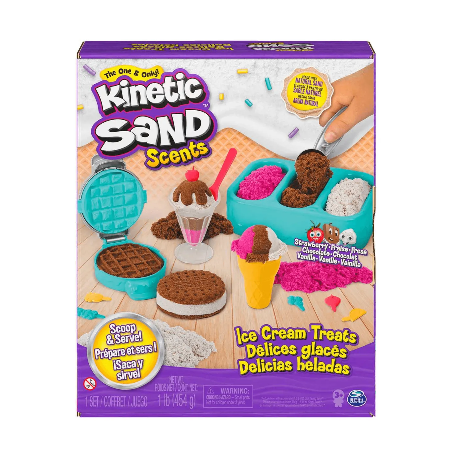 Kinetic Sand Árena Mágica Set Delicias Heladas