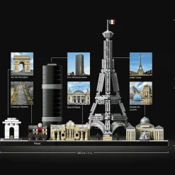 Kit de construcción LEGO Architecture Skyline Collection (694 elementos): París (21044)