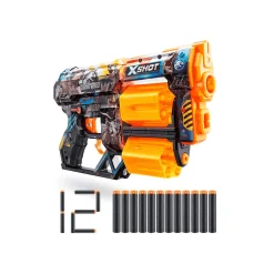 Lanzador X-Shot Skins Dread Jurassic World con 12 Dardos