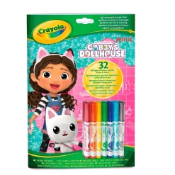 Álbum para colorear la casa de muñecas de Gabby lavable de Crayola
