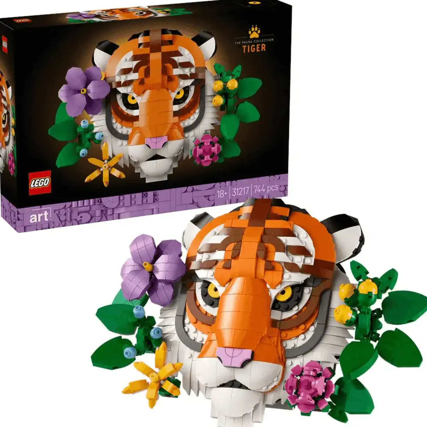 LEGO Art Colección Fauna: Tigre Regalo para Decorar 31217