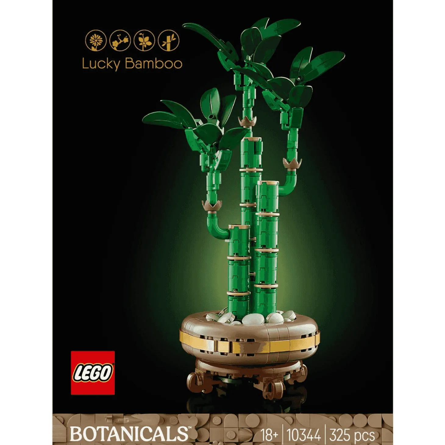 LEGO Botanical Bambú de la Suerte Planta decorativa 10344