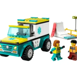 LEGO City Ambulancia de Emergencias y Chico con Snowboard 60403