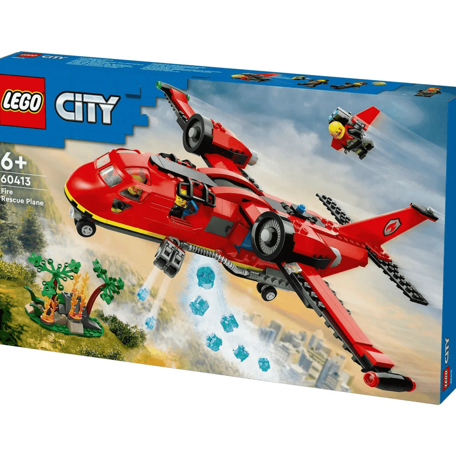 LEGO City Avión de Rescate de Bomberos Set de juguetes de construcción 60413