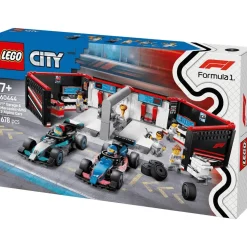 LEGO City Garaje de F1 con Coches Mercedes-AMG y Alpine 60444