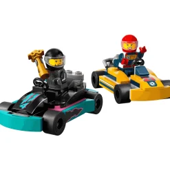 LEGO City Karts y Pilotos de Carreras Set de juguetes 60400